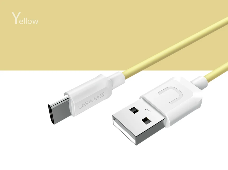 Кабель USB type-C, кабель USAMS type-C для samsung S8 Note 9 huawei Xiaomi oneplus USB-C, кабель для быстрой зарядки и передачи данных, кабель для мобильного телефона