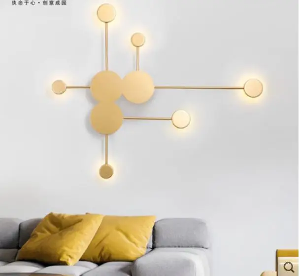 

Nordic post-modern minimalist art living room decorative wall lamp creative simple personality bedroom bedside lamps