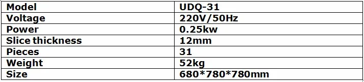 Udq-31 тост резки хлеба, отрезая