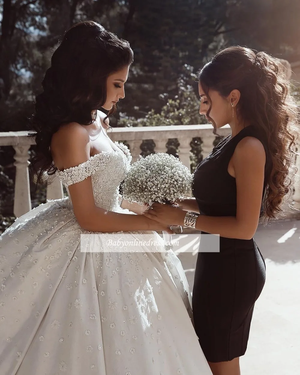 Сексуальные свадебные платья с открытой спиной, элегантные длинные платья невесты с цветочной аппликацией, бальные платья с открытыми плечами, Vestidos De Novia