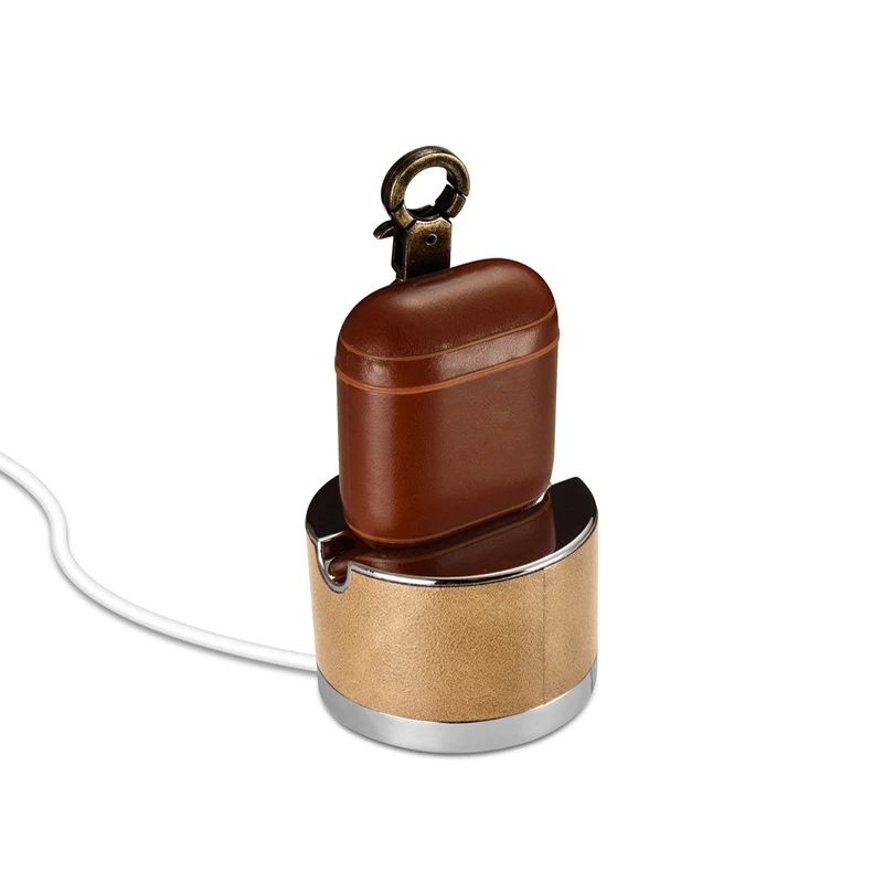 2019 New Case For Airpods Leather PU Protective Cases For Apple Earphone Cover Bags Business Leather Cases For Air Pods Skin (18)