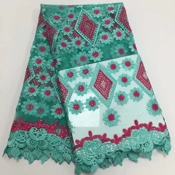 

Beautiful Rhinestones Wedding Lace Fabric 3 D Flowers French Lace Fabrics For Wedding Dress French Tulle Lace Nigerian Fabric