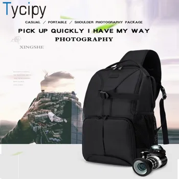 

Tycipy Camera Bags Waterproof Outdoor Nylon Photo Camera Bag Double Shoulder Backpacks Bag for Nikon Canon Sony Stylish
