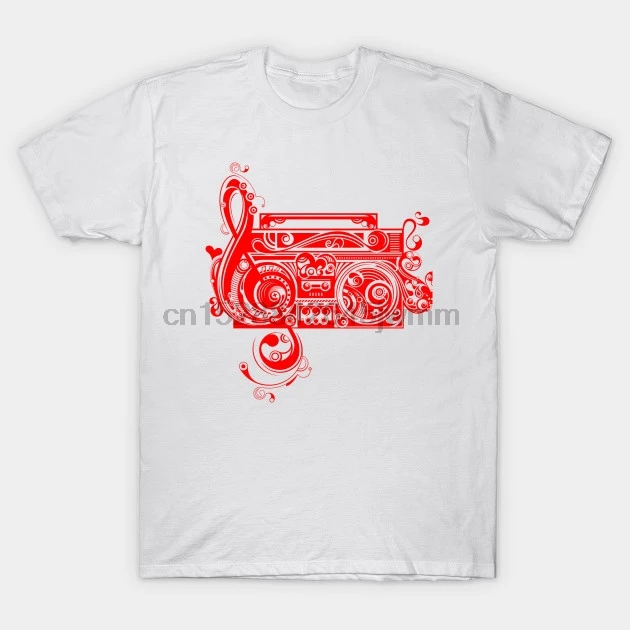 Men tshirt Short sleeve FUN BOOM BOX Music T Shirt tee tops Women t-shirt | Мужская одежда