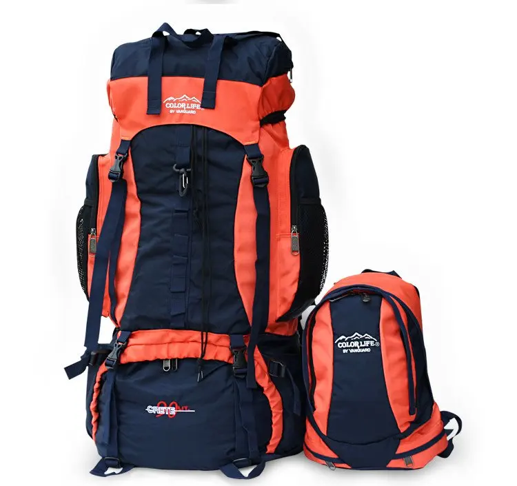 90L Hiking Camping Backpack with Removable Daypackin Backpacks from