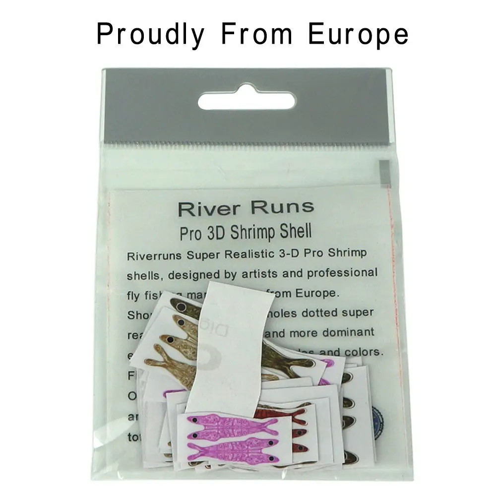 

Riverruns Pro 3D Shrimp Shell Super Realistic Fly Tying Material 5 Colors 4 Sizes Fishing Shrimp Lures Proudly From Europe