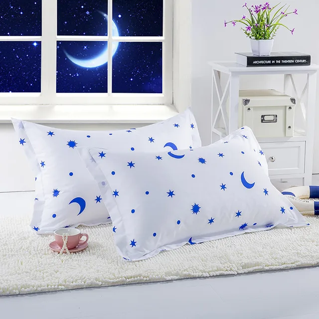 1 pz Luna Stelle Poliestere Coperture per Cuscini Casa Decorativa Federa 48 cm * 1 pz Luna Stelle Poliestere Coperture per Cuscini Casa Decorativa Federa 48 cm *