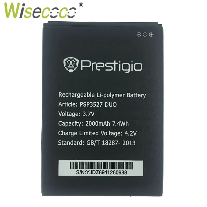 Аккумулятор Wisecoco PSP3527 DUO для Prestigio Wize N3 PSP3507 PSP3527DUO PSP5502 Muze A5 сменный аккумулятор +