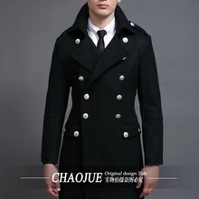S-5XL! Мужское модное тонкое винтажное шерстяное пальто, длинное дизайнерское шерстяное пальто, мужской Тренч! S-5XL