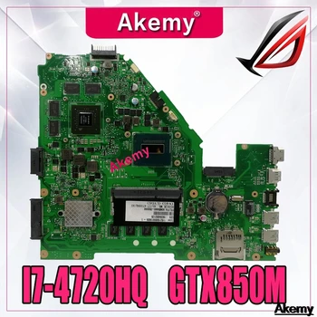 

Akemy X550JK laptop motherboard For Asus X550JX X550JF X550JD X550JK X550J mainboard 4G-RAM I7-4720HQ/4710HQ GTX850M/2GB