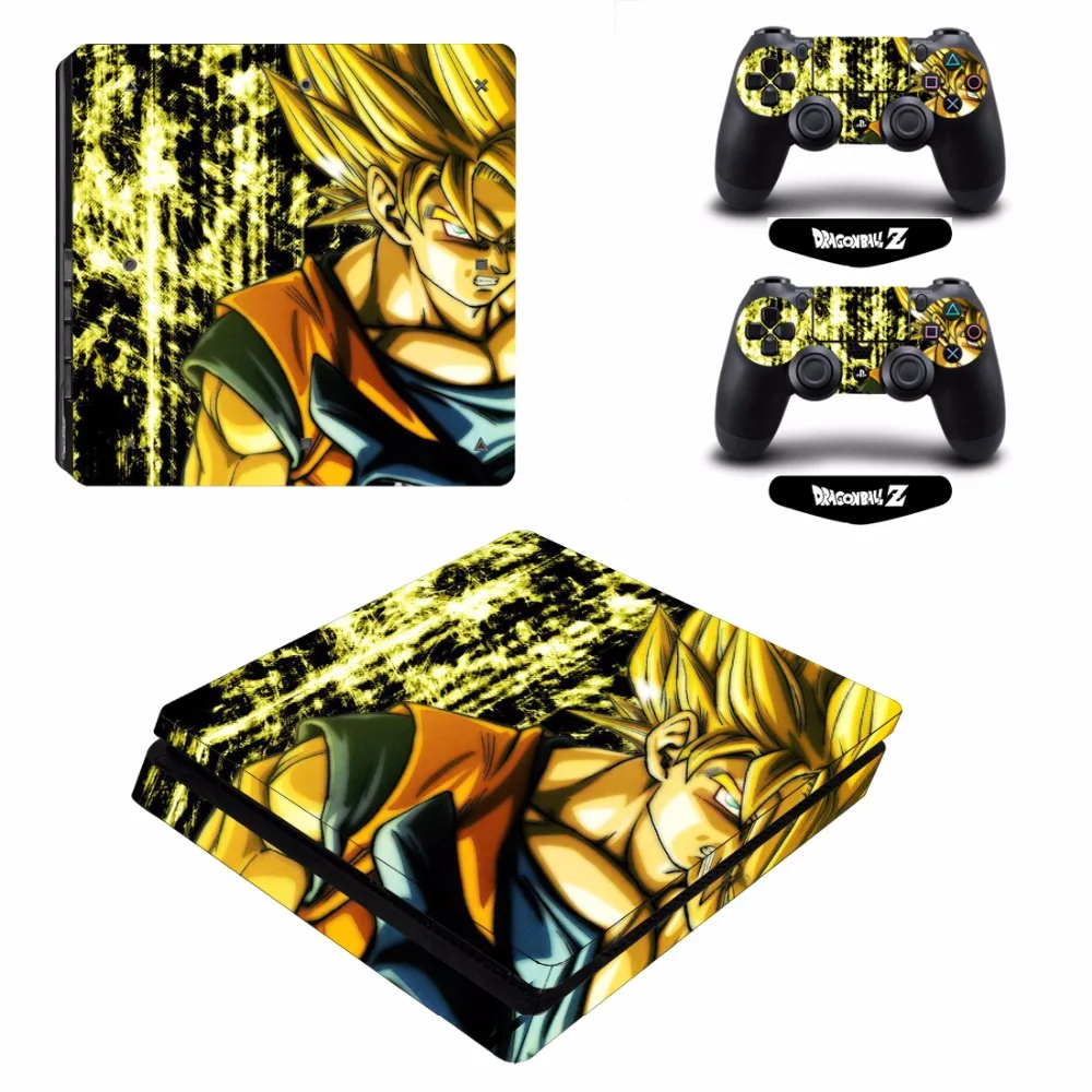 ARRKEO Dragon Ball Son Goku виниловая наклейка PS4 тонкая для PlayStation 4 консоль + 2 контроллера