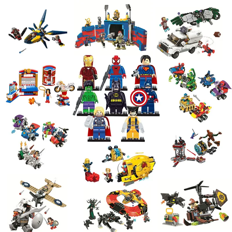 

2018 new Bela Compatible legoe Giftse Avengers Infinity War Marvel DC Comics Justice League Building Blocks Bricks Toys gift