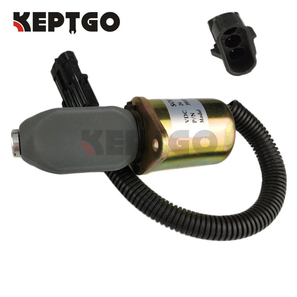 3931196 24v Стоп соленоид для Kubota Super Mini серии 4HP SA-3665-24 3919423 SA-4754-24 1753ES-24A6UC3B1S1 ZSF-3C |