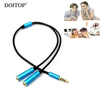 DOITOP 3.5mm 1 to 2 Y Earphone Splitter Cable Adapter Headphone Splitter Headset AUX Jack Audio Connector Music Share Splitter