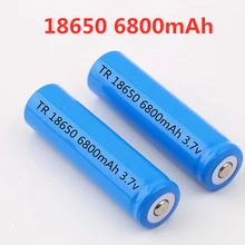 100% original novo ncr18650b 3.7 v 6800 mah 18650 bateria recarregável de lítio grande capacidade gtl evrefire