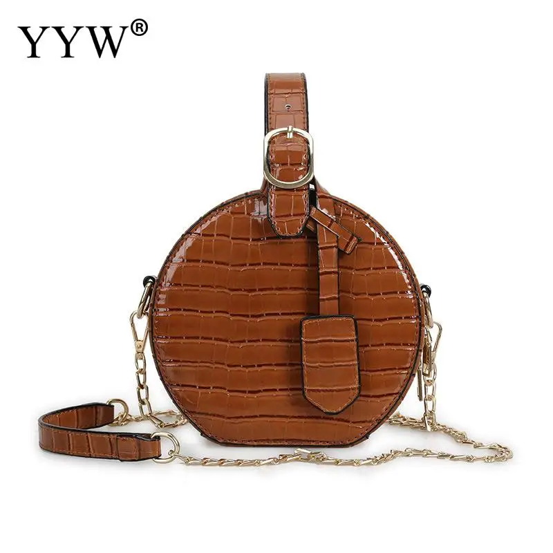 

2018 Women Round Bag Designer Special New Simple Lacquer Finish Soft Small Mini Crossbody Bag Fashion Handbag Green Casual Bag