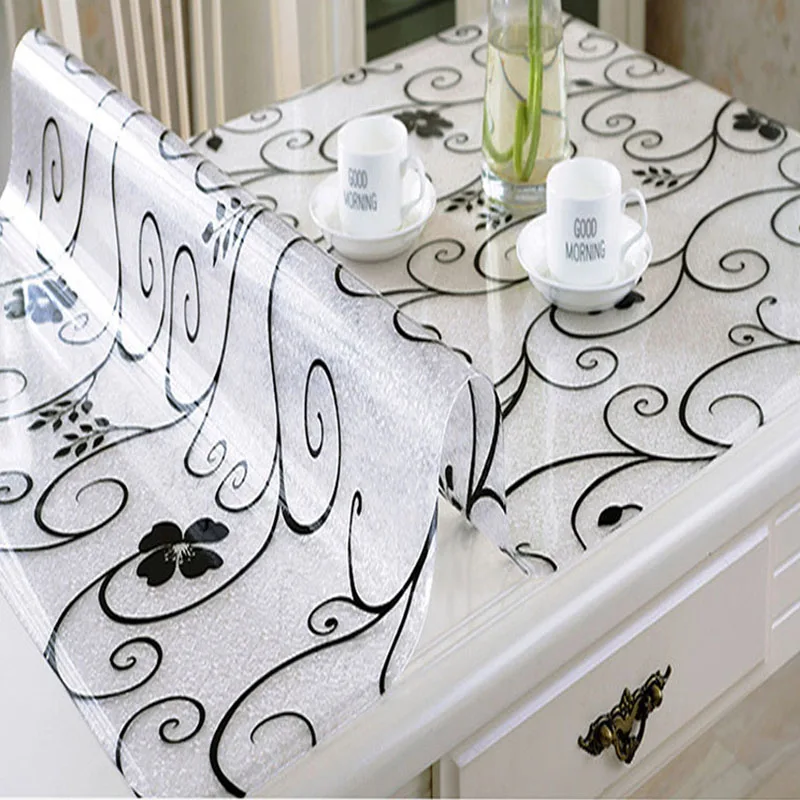 

BALLE 2019 New PVC Transparent Tablecloth Waterproof Table Cover Waterproof Table Cloth for Party Wedding Home Kitchen Dining