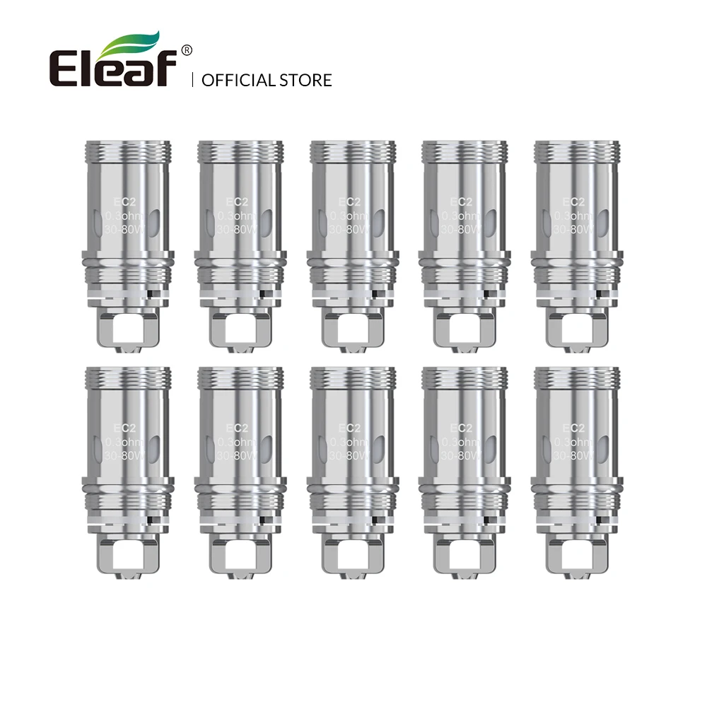 10pcs/lot Original Eleaf EC2 0.3ohm/0.5ohm Head fit for Melo 4 atomizer ec2 coil head electronic cigarette