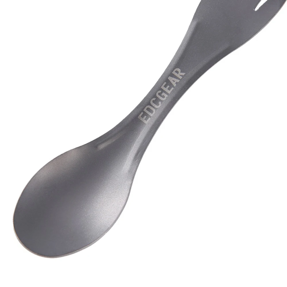 Титановая вилка инструмент-Ложка для кемпинга Titan Spork Ложка Столовые приборы титановый нож вилка сверхлегкие Чистые Инструменты из титана сплава