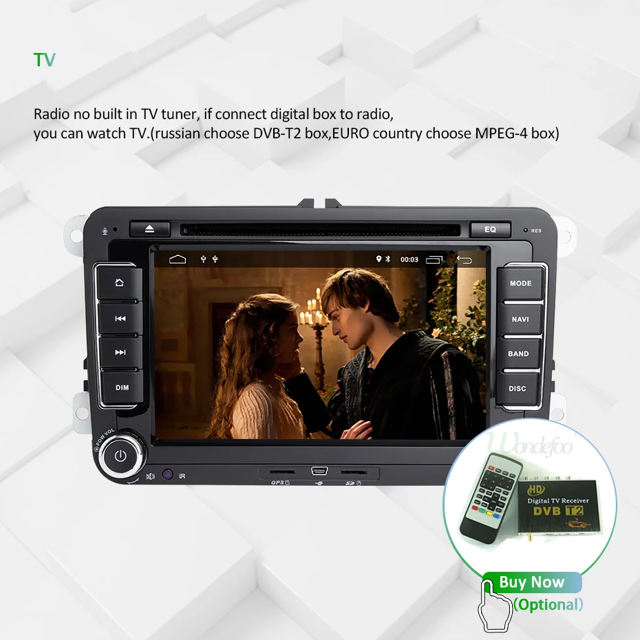 Top Android 9.0 DSP IPS 64G 2 DIN DVD For VW PASSAT B6 CC B7 POLO GOLF 5 6 Tiguan Fabia Rapid Seat Altea Toledo Leon GPS Radio 35