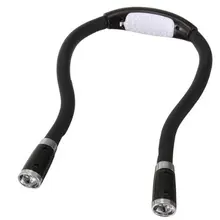 Practical LED Flex Neck Reading Book Light Huglight (black 4 Modes)