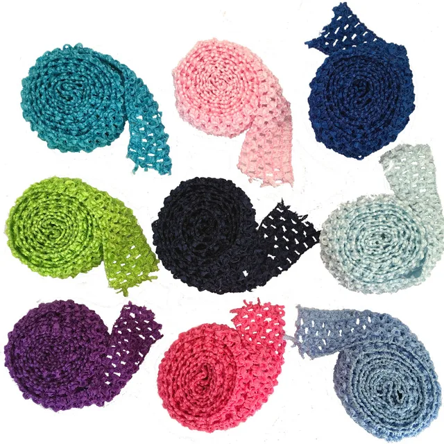 Buy 1.5" Crochet Elastic Stretchy Waistband Headband
