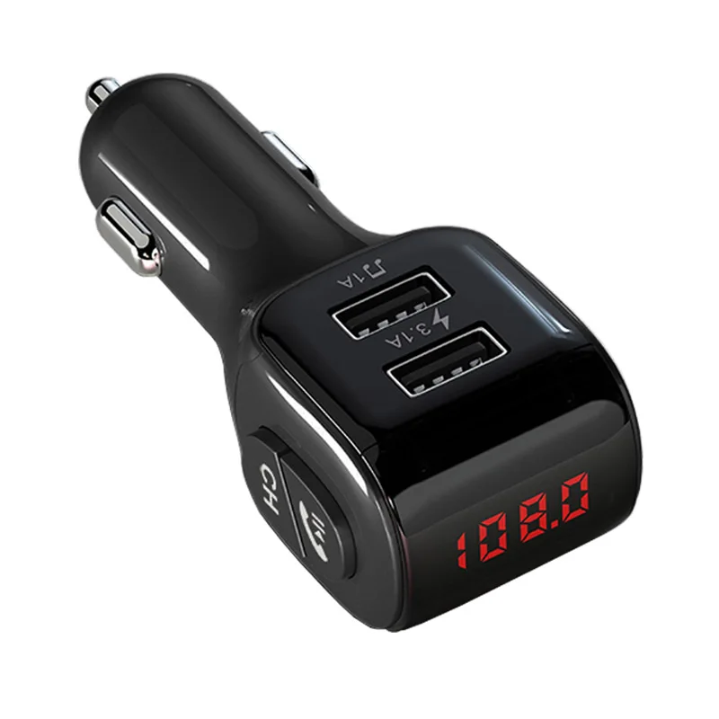 Jajabor Bluetooth автомобильный комплект громкой связи fm-передатчик беспроводной Bluetooth 5,0 стерео музыка воспроизведение автомобиля mp3 плеер 3.1A USB Автомобильное зарядное устройство