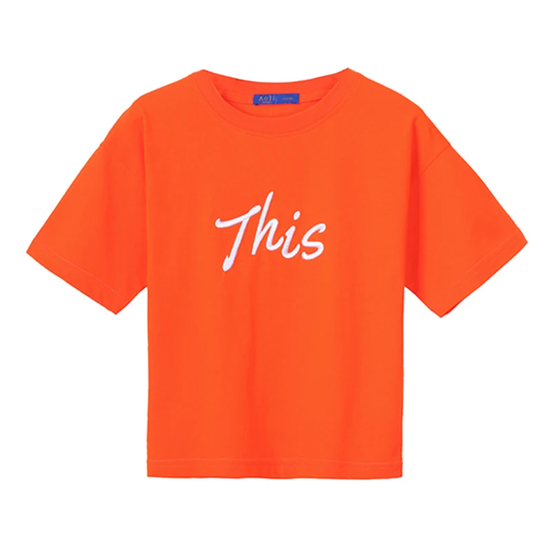 Pioneer Kids/футболка для мальчиков Детские рубашки с круглым вырезом и вышитыми