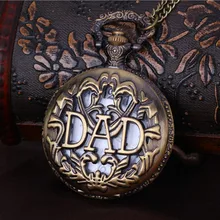 Новая Винтажная цепочка для часов Ретро самые большие карманные часы ожерелье для Дедушки подарки для папы