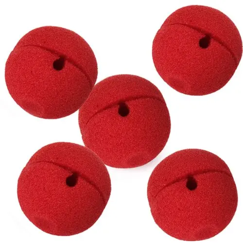 

5 x Red Foam Clown Nose Costume Party Fancy Dress Cosplay