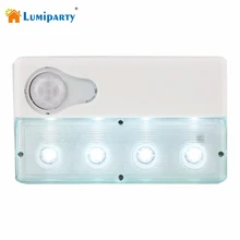 Lumiparty 4-водить авто инфракрасный свет супер тонкий мини-водить авто Сенсор Детектор Движения Ночная USB Провода зарядки шкаф лампы