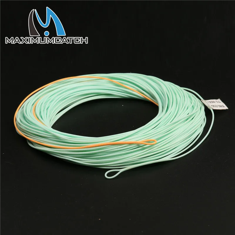 Maximumcatch الحورية يطير خط الصيد الوزن قدما ملحومة الحلقات 90FT 3/4/5/6/7WT الحورية يطير خط