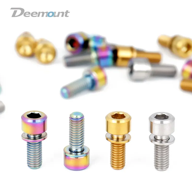 Deemount 4 шт. M6 * 16/18/20 Вт/шайба из титанового сплава велосипедный дисковый тормозной