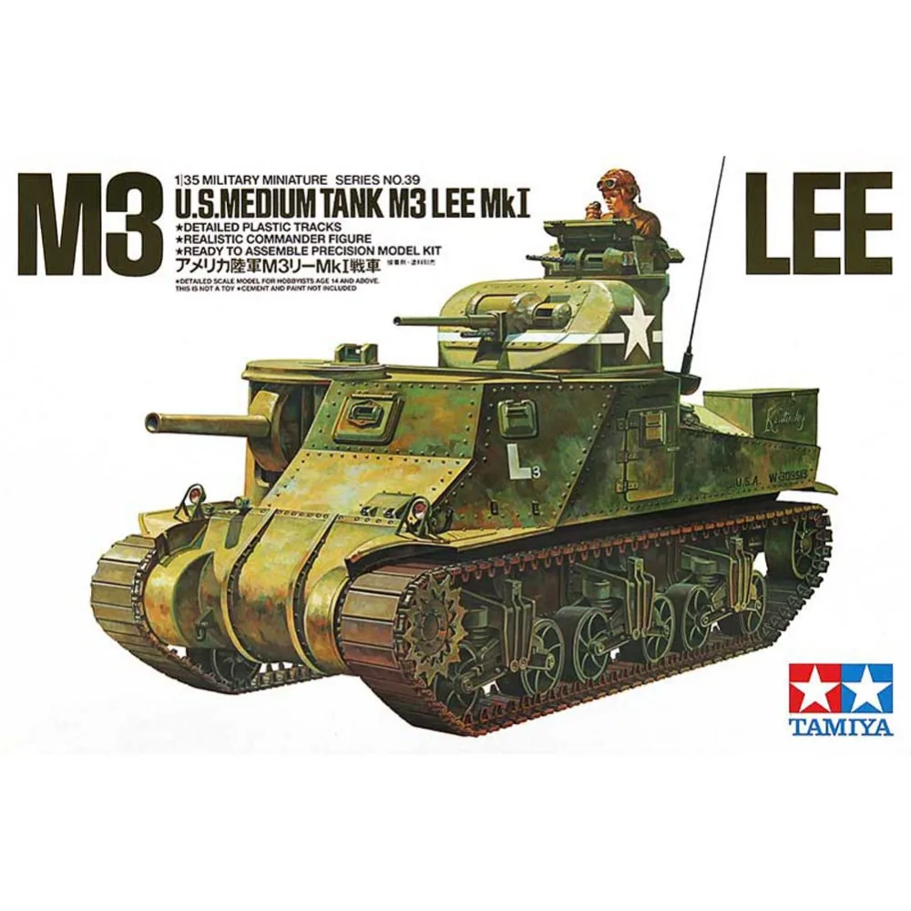 Tamiya 35039 1/35 американский средний танк M3 Lee Mk I военная сборка модель AFV строительные