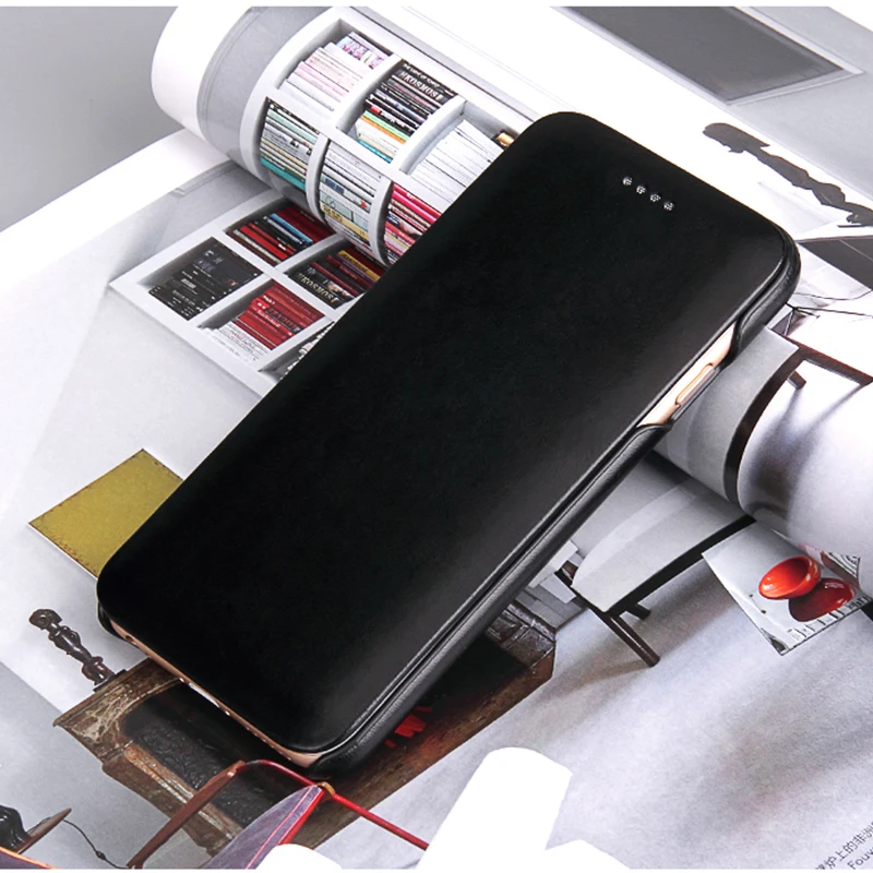 Tanie FIERRE SHANN dla iPhone 7 6 8 plus Case Super luksusowe oryginalne skórzane etui dla iPhone X XS Max XR 7 plus 8 plus z Magnetic Snap