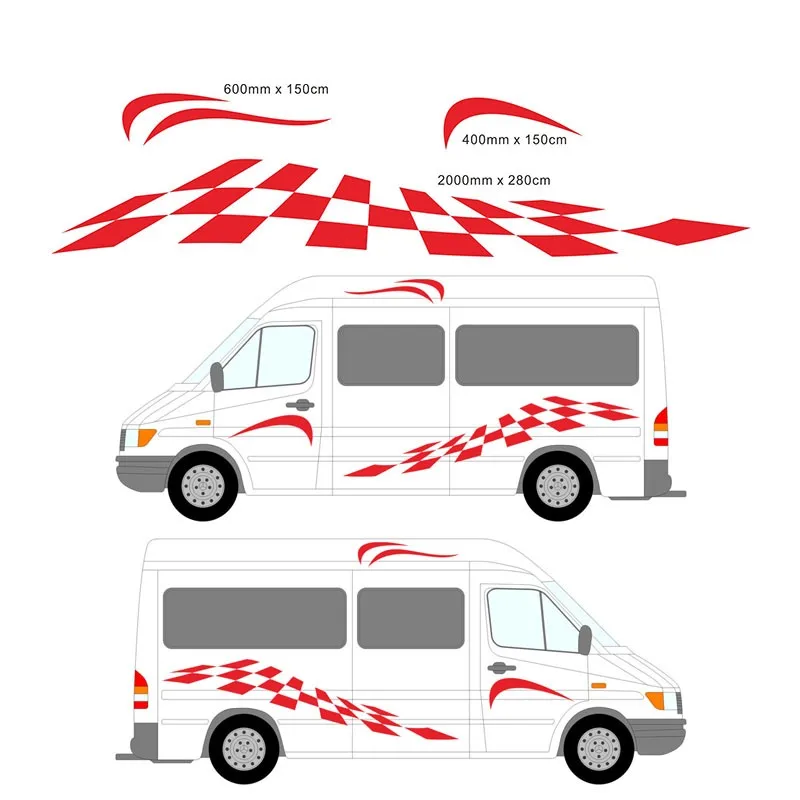 Motor home Caravan Camper Horse box Red Indian Stickers Decal Graphic mh1-125