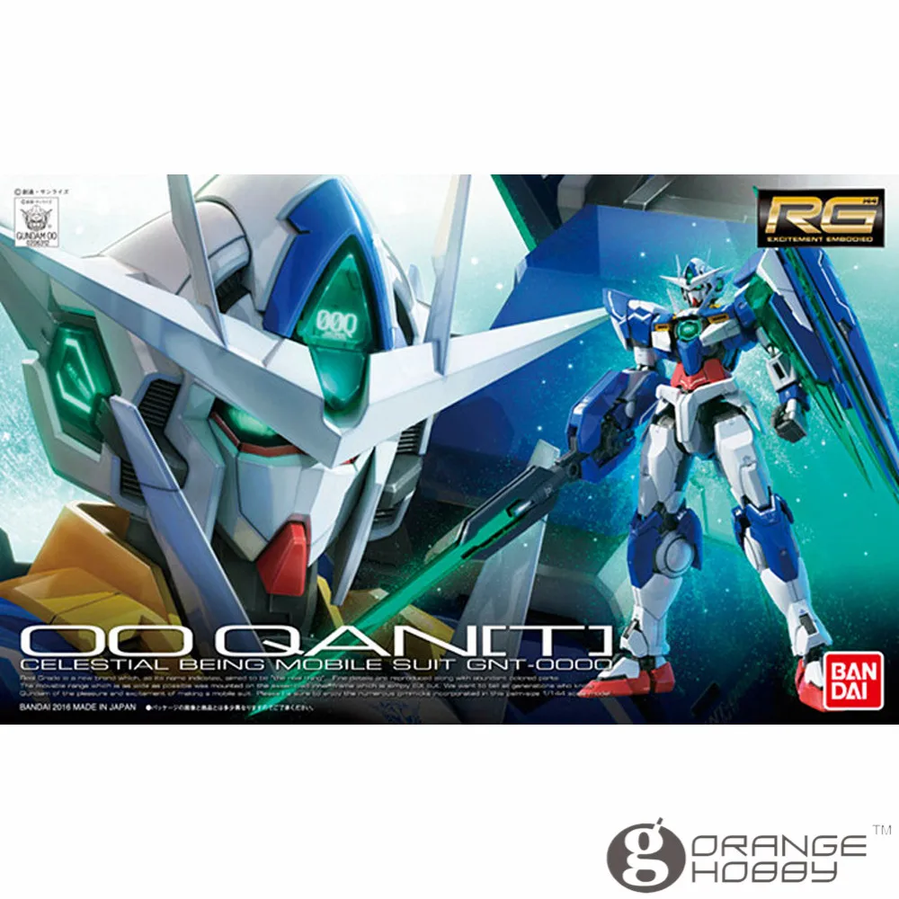 OHS Bandai RG 21 1/144 GNT-0000 OO Qan T Gundam мобильный костюм сборные модели комплекты oh