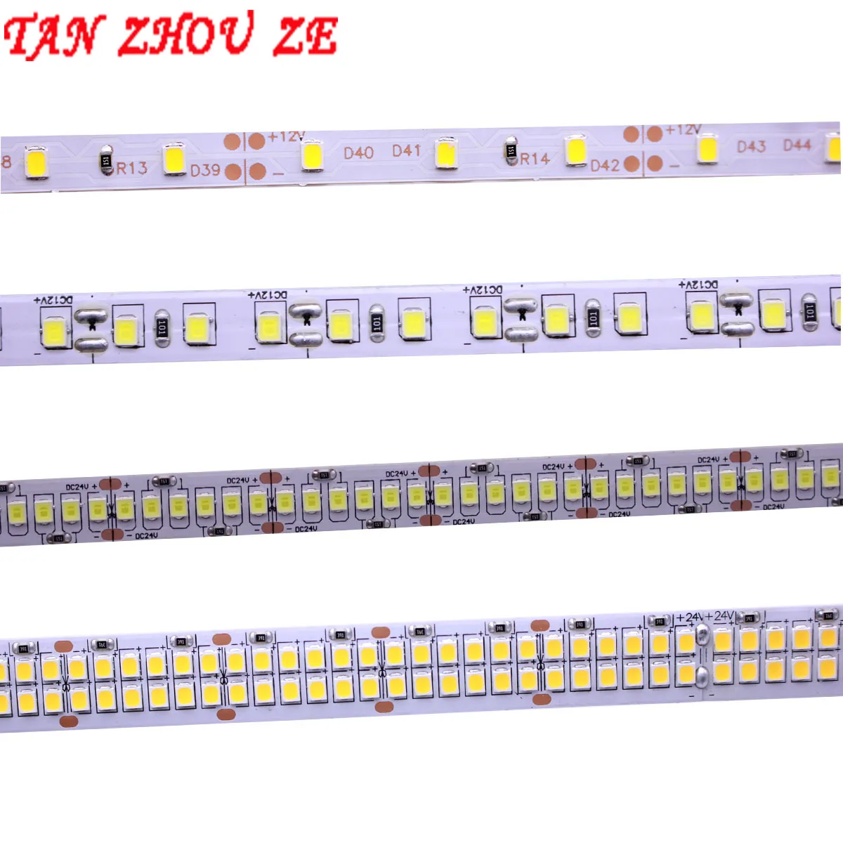Светодиодная лента 2835 SMD 240 светодиодов/м 5 м 300/600/1200 светодиодов 12 В постоянного