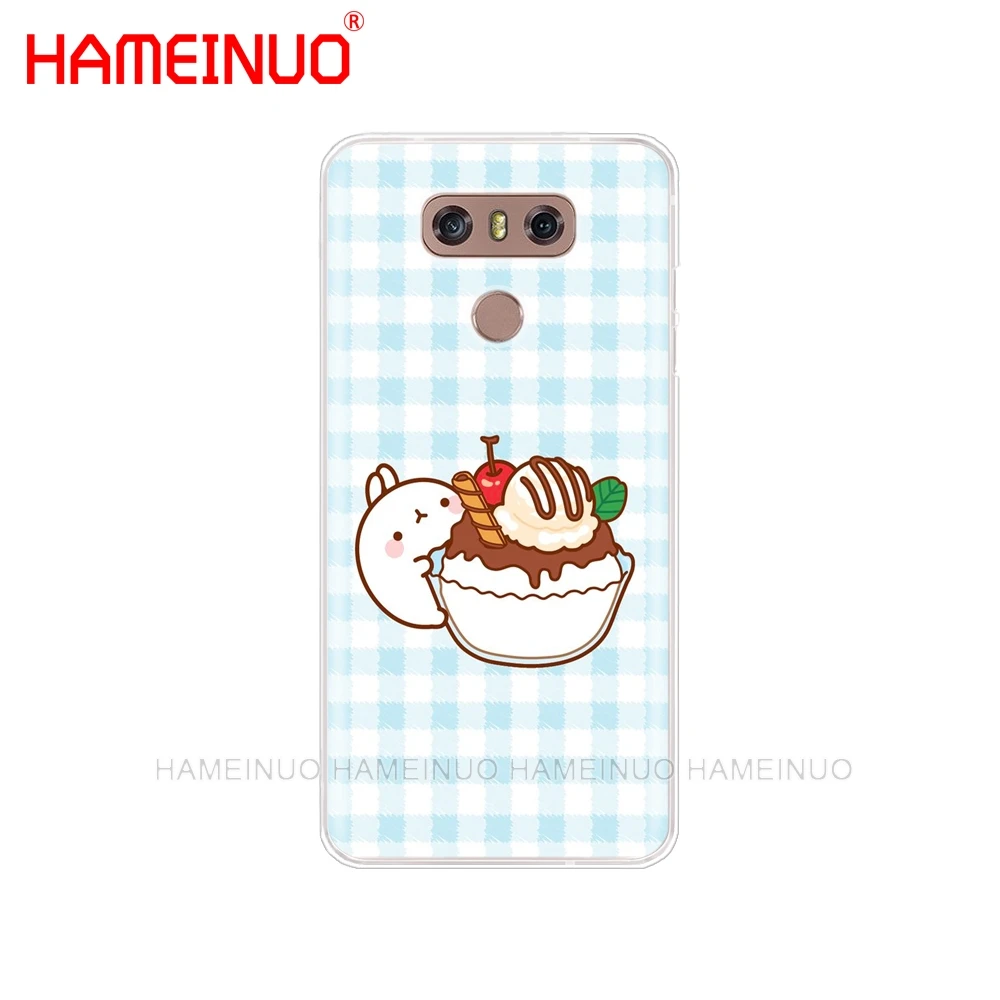 Gameinuo Molang кролики кавайная коробка чехол для телефона LG G7 Q6 G6 MINI G5 K10 K4 K8 2017 2016 X POWER 2