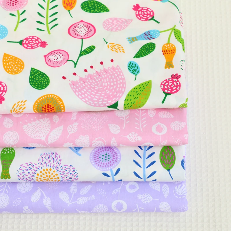 New 4pic/lot 40*50cm cotton fabric costura tecidos algodao para