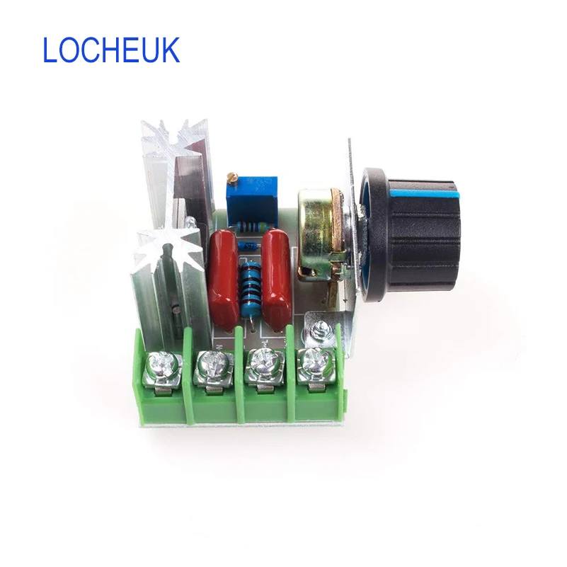 

Speed Controller AC 50-220V 25A 2000W SCR High-power Electronic Voltage Regulator Module Motor Speed Controller