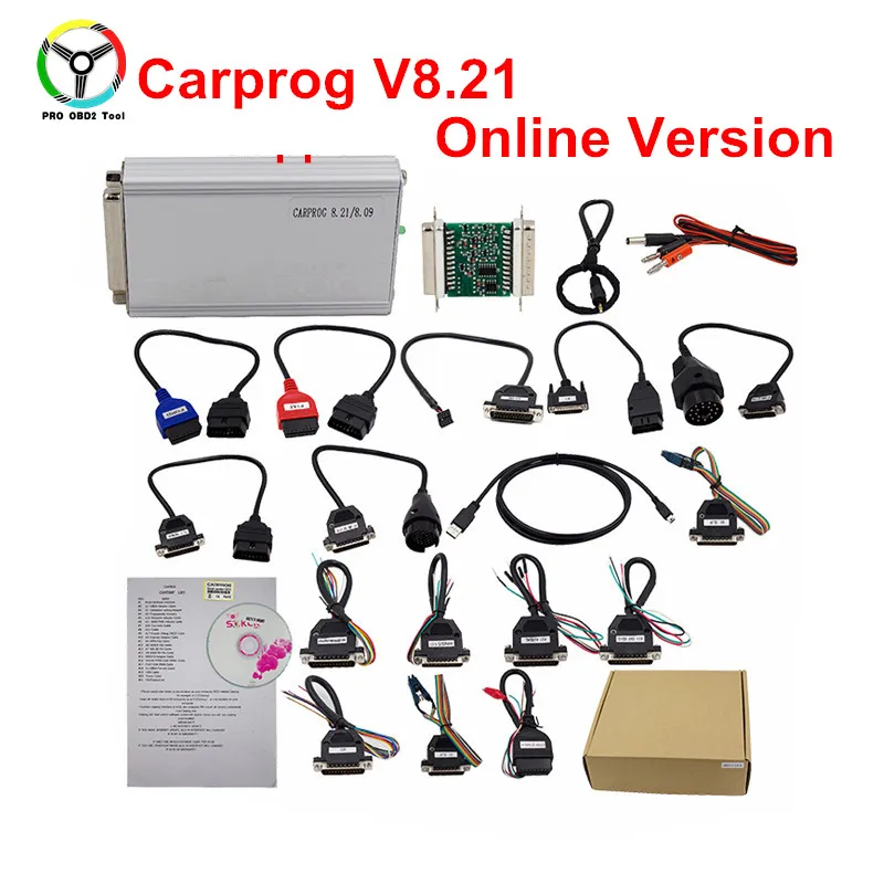 Online Programming Carprog V8.21 ECU Chip Tuning Car Prog 8.21 & V9.31 Including Much More Authorization Works On Win7/8/10 XP