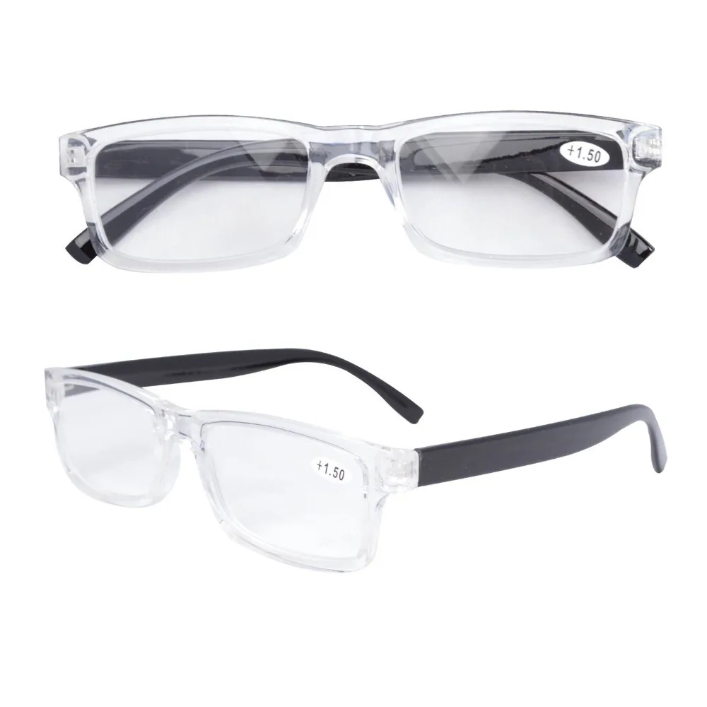 

FR003 Fashion Quality Plastic Frame Reading Glasses For Men and Women With Case
