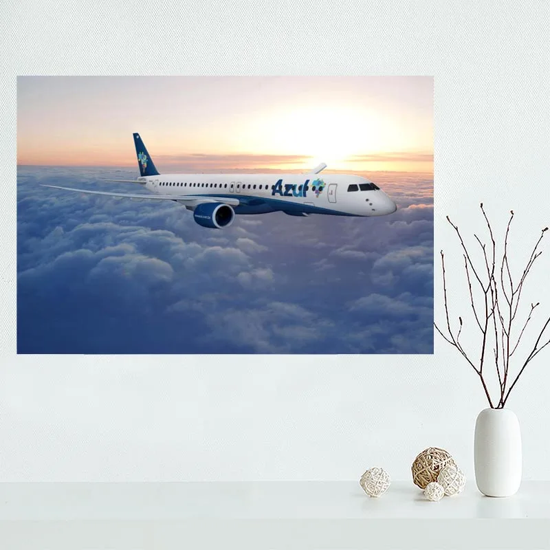 

Modern Picture Aircraft Poster Paintings For Living Room Wall Art Canvas Fabric Cloth Decoration Poster Wall Art Unframed
