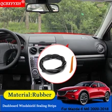 QCBXYYXH авто-Стайлинг С нескользящими резиновыми подошвами и звуконепроницаемые не пропускающие шума Пылезащитная крышка приборной панели автомобиля лобового стекла автомобиля уплотнительные ленты подходит для Mazda 6 M6 2009