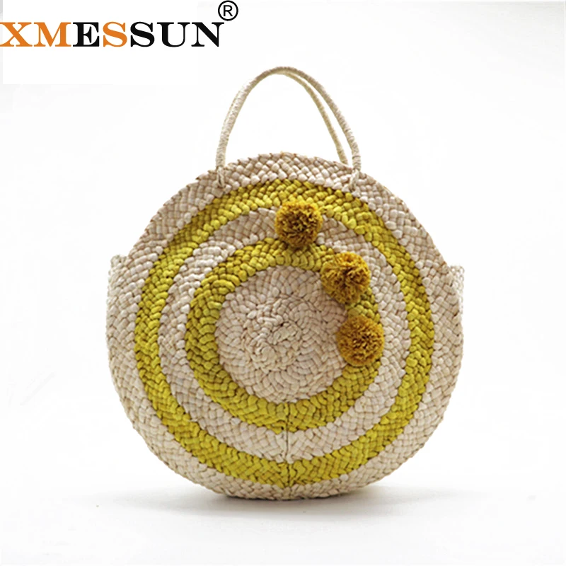 pom pom tote bag