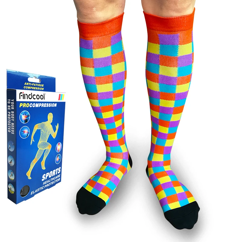 YISHENG Men women Compression Socks Breathable Deodorize gradient