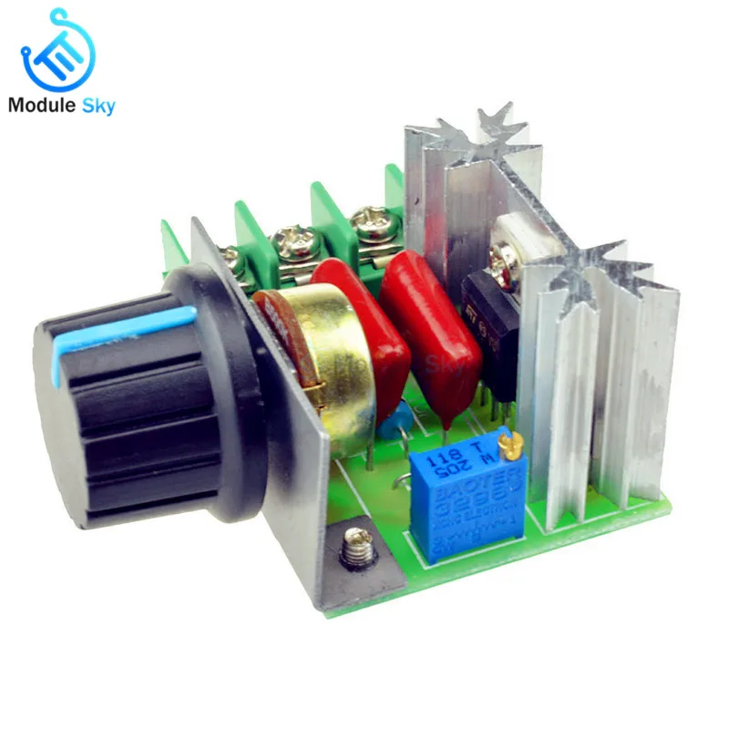 

5PCS 2000W 220V AC SCR Electric Voltage Regulator Motor Speed Control Controller