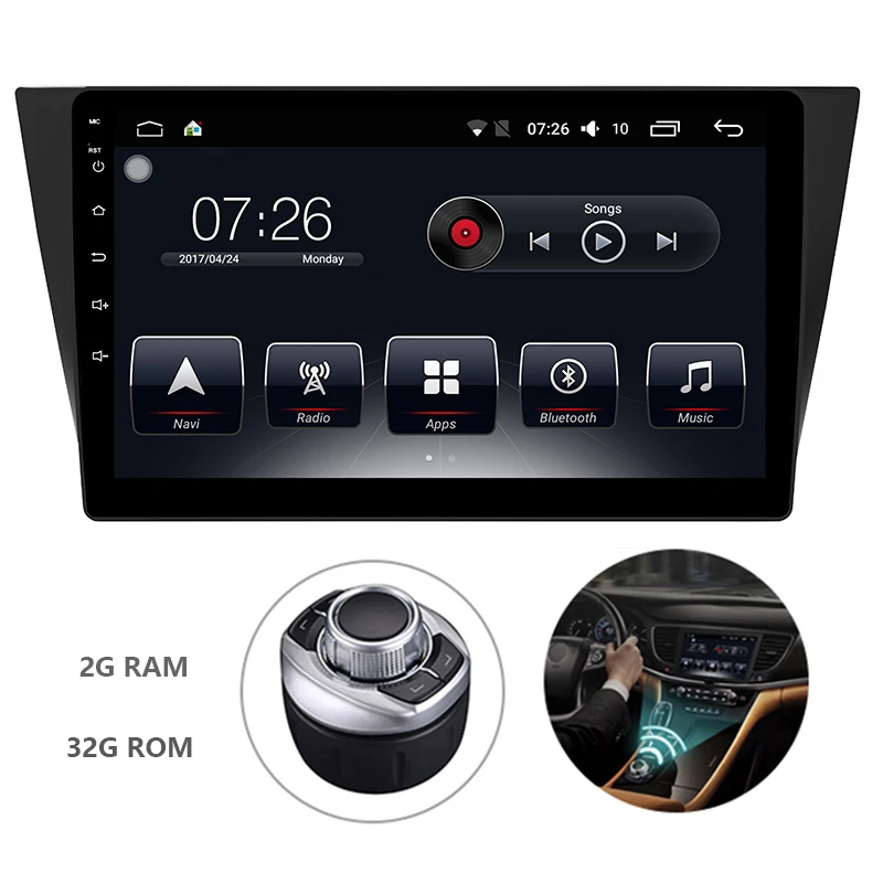 Android 7.1Car dvd Радио мультимедийный плеер 1 Din 10,1 дюймов Сенсорный экран с RDS WiFi Зеркало Ссылка для Volkswagen BORA 2015 -2017