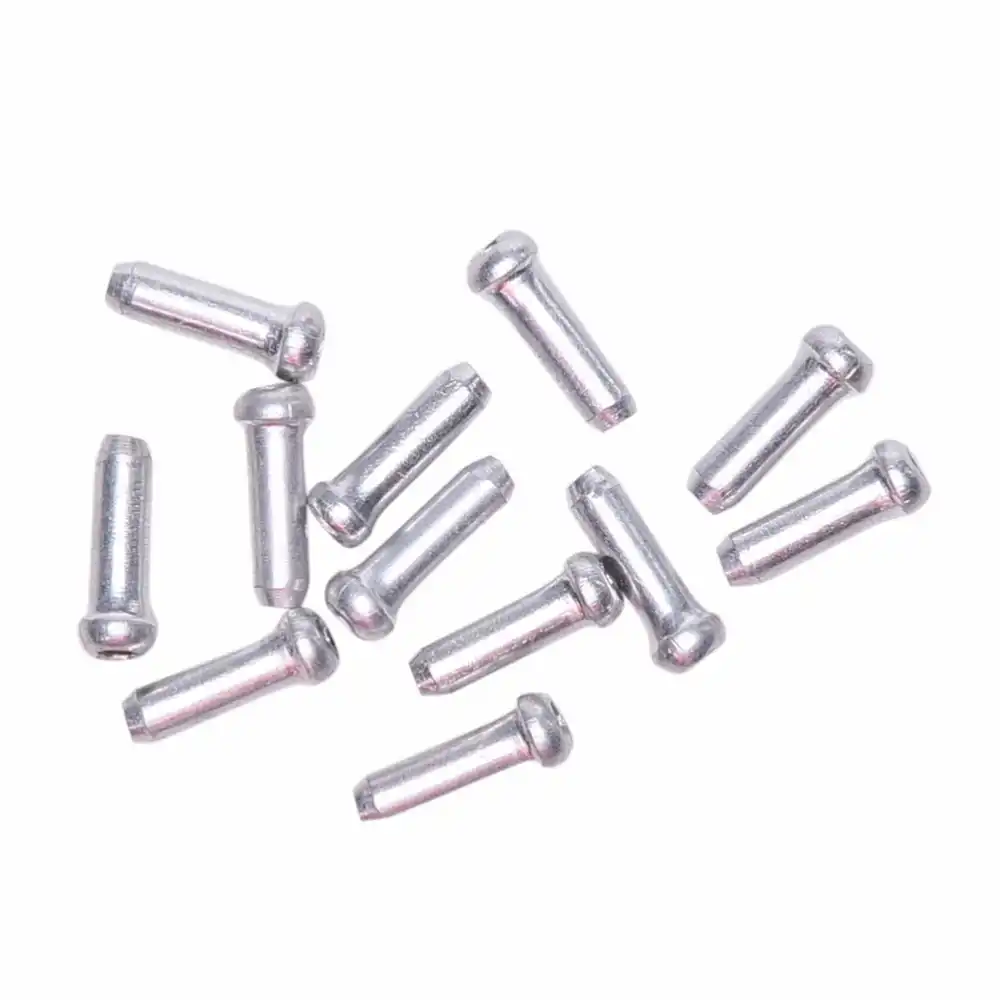 50//100x Aluminum Bike Bicycle Brake Shifter Inner Cable Tips Wire End Cap Crimps